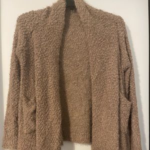 Taupe popcorn cardigan